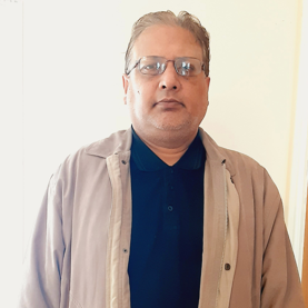 A photograph of Nasir Hussain