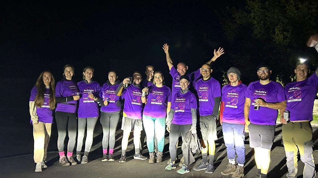 Pictured are Yorkshire Housing colleagues on completion of our first Yorkshire Three Peaks challenge in support of ANDYSMANCLUB.