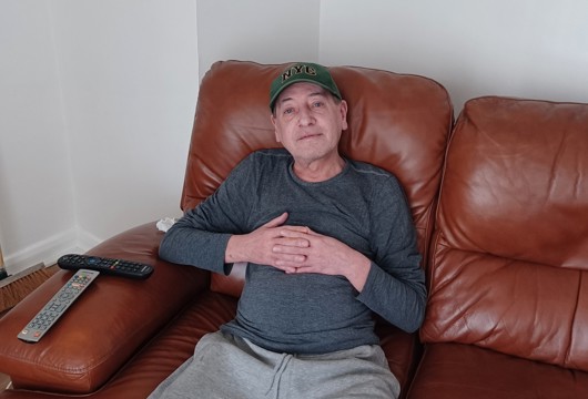 Pictured is Housing 21 resident, Ian Shaw.